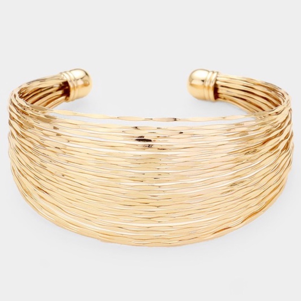 Gold Strand Cuff
